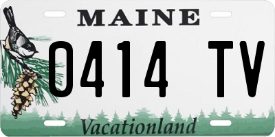 ME license plate 0414TV