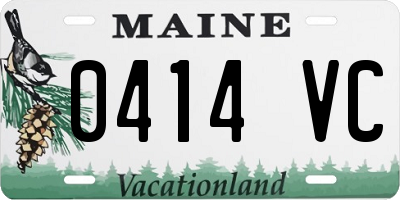 ME license plate 0414VC