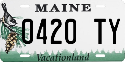 ME license plate 0420TY
