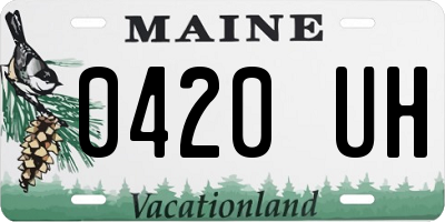 ME license plate 0420UH