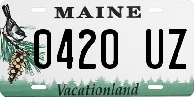 ME license plate 0420UZ