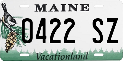 ME license plate 0422SZ