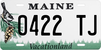 ME license plate 0422TJ