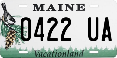 ME license plate 0422UA
