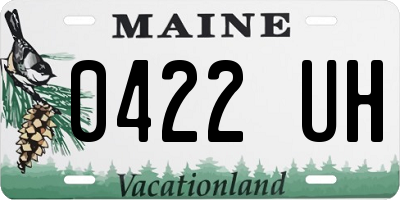 ME license plate 0422UH