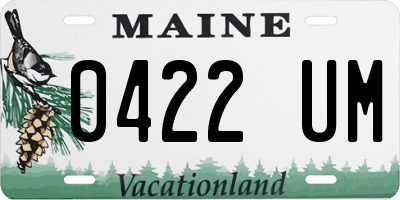 ME license plate 0422UM