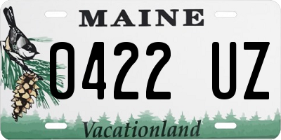 ME license plate 0422UZ