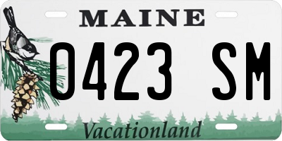 ME license plate 0423SM