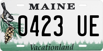 ME license plate 0423UE