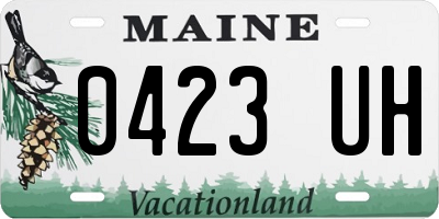 ME license plate 0423UH