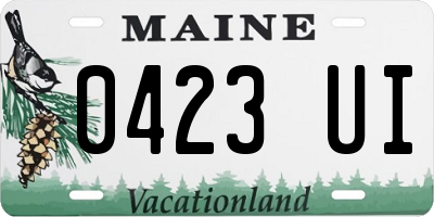 ME license plate 0423UI