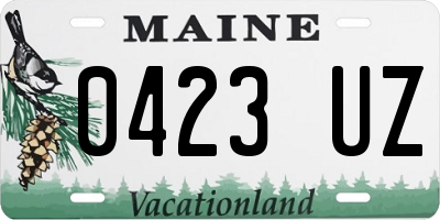 ME license plate 0423UZ