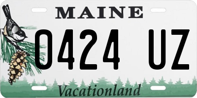 ME license plate 0424UZ