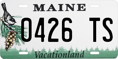 ME license plate 0426TS