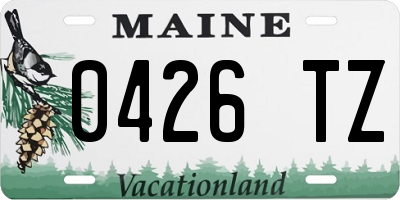 ME license plate 0426TZ