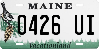 ME license plate 0426UI