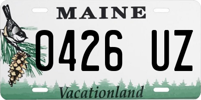 ME license plate 0426UZ