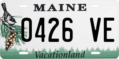 ME license plate 0426VE