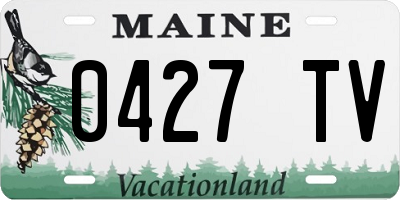 ME license plate 0427TV