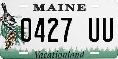 ME license plate 0427UU