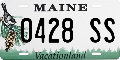 ME license plate 0428SS