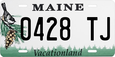ME license plate 0428TJ