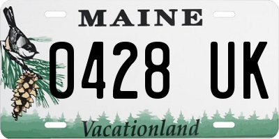 ME license plate 0428UK