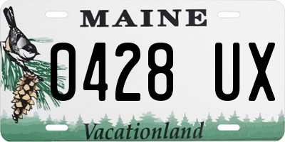 ME license plate 0428UX