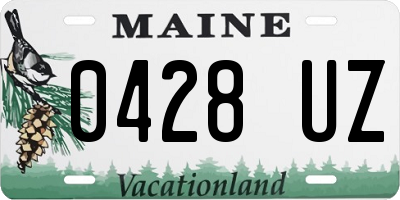 ME license plate 0428UZ