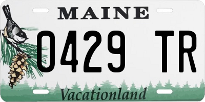 ME license plate 0429TR