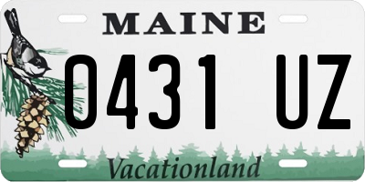 ME license plate 0431UZ