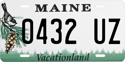 ME license plate 0432UZ