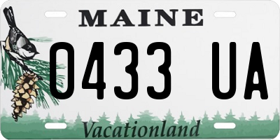 ME license plate 0433UA