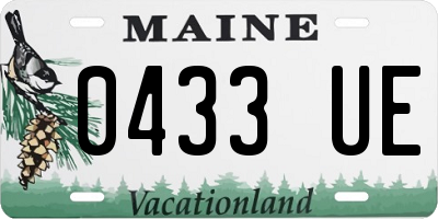 ME license plate 0433UE