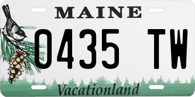 ME license plate 0435TW