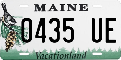 ME license plate 0435UE