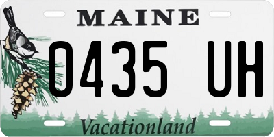 ME license plate 0435UH
