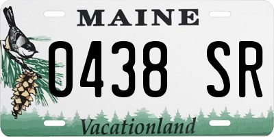 ME license plate 0438SR