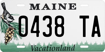 ME license plate 0438TA