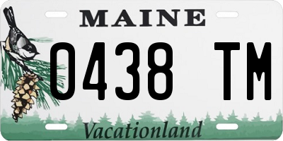 ME license plate 0438TM