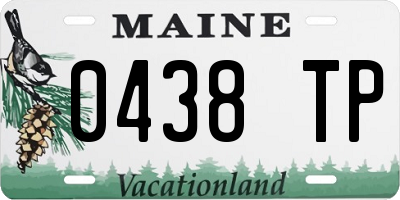 ME license plate 0438TP