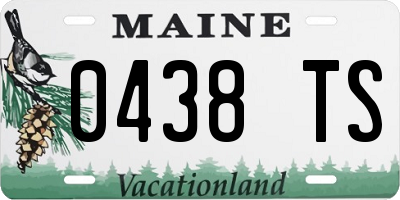 ME license plate 0438TS