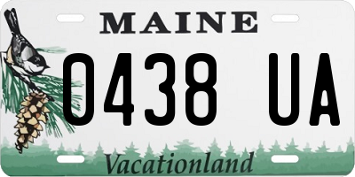 ME license plate 0438UA