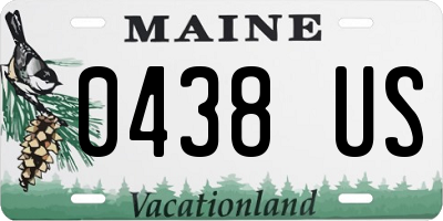 ME license plate 0438US