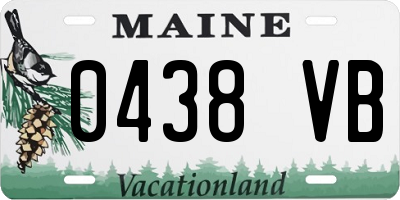 ME license plate 0438VB