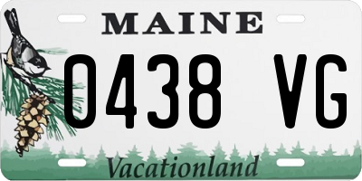 ME license plate 0438VG