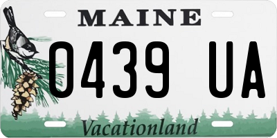ME license plate 0439UA