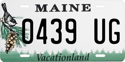 ME license plate 0439UG