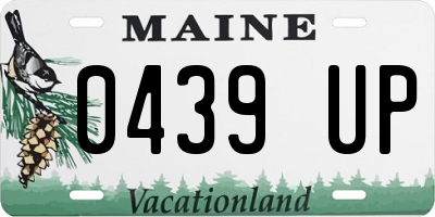 ME license plate 0439UP