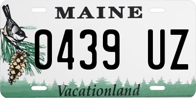 ME license plate 0439UZ